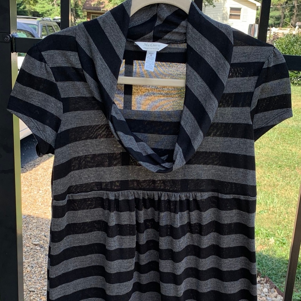 Ma Cherie Maternity Cowl Neck Top  Small